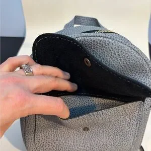 Portland Leather Snap Backpack in Fog Snap Mini Backpack | Portland Leather Goods main image 3